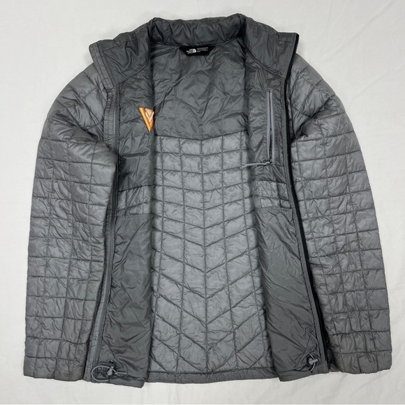 The North Face Thermoball Eco Puffer Jacket Coat Quilted Insulated Full Zip Gray - Picture 6 of 11